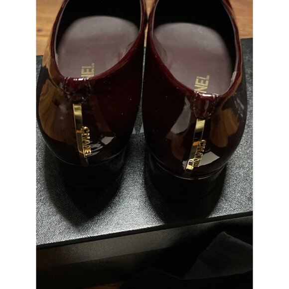Chanel Patent Leather Ballet Shoes Flat Rare Vintage 41 EUR 11 US New In Box - Picture 15 of 16
